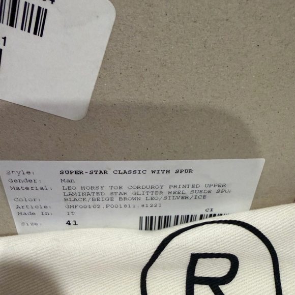 Women’s Golden Goose Black and Red Sneakers with Leopard Print - Picture 4 of 6